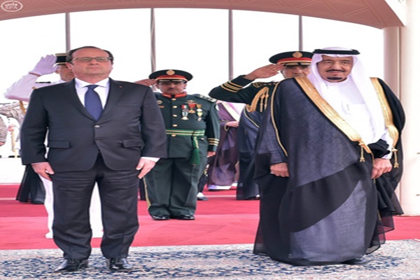 Fransa Cumhurbaşkanı. Suudi Arabistan'a geldi