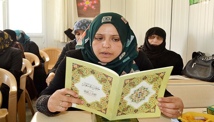 Suriyeli kadınlara Kur'an-ı Kerim kursu