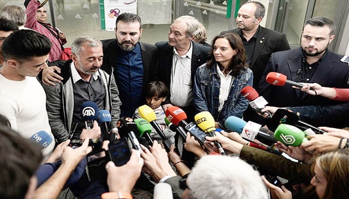 Macar kameramanın çelme taktığı sığınmacı Madrid'de