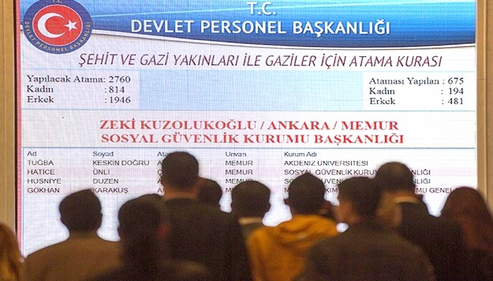 4 bin 326 şehit ve gazi yakını atanacak