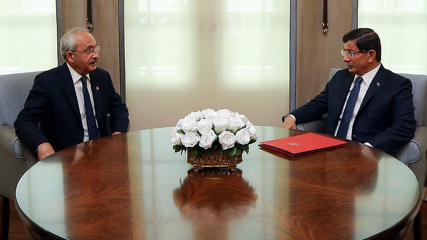 Başbakanlık'tan Davutoğlu ve Kılıçdaroğlu görüşmesine ilişkin açıklama