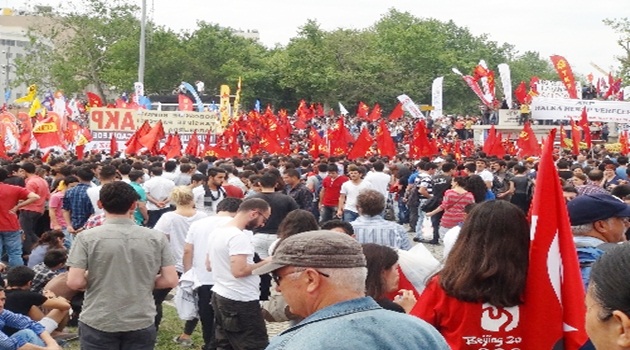 Eylemciler yeniden Taksim'de