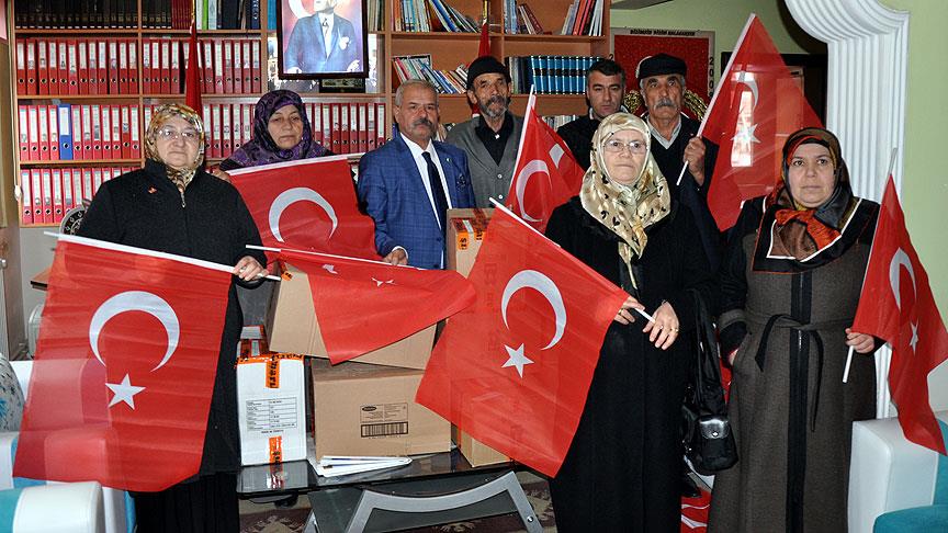 Şehit annelerinden güvenlik güçlerine destek