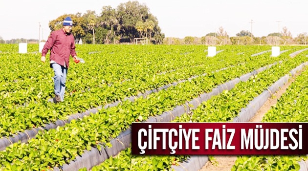 Çiftçiye faiz müjdesi