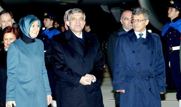 Cumhurbaşkanı Gül, İtalya'ya geldi