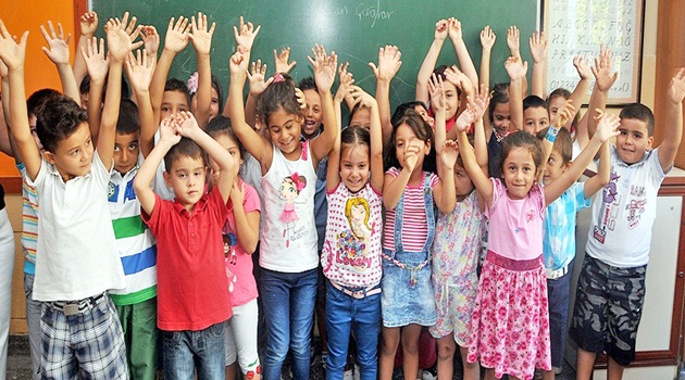 Ders zili minik öğrenciler için çaldı