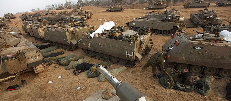 40 bin asker Gazze sınırında