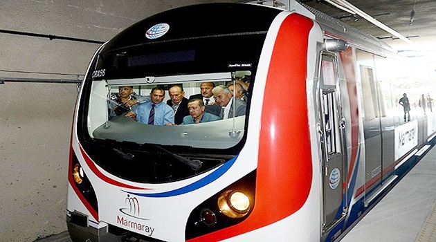 Marmaray'ın ilk test sürüşünü gerçekleştirdi