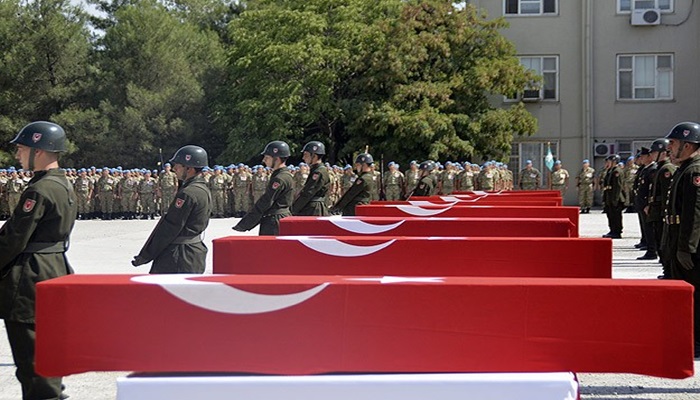 Şehitlerimizi siirtten uğurladık