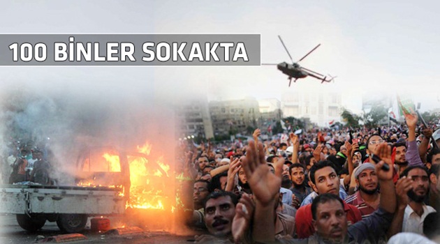 Askeri helikopterler bomba yağdırdı
