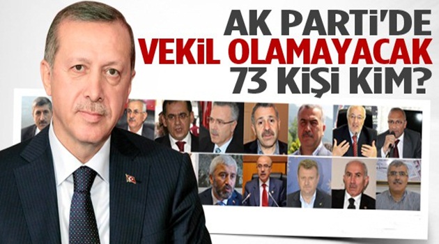 AK Parti'de Milletvekili Adayı Olamayacak 73 İsim