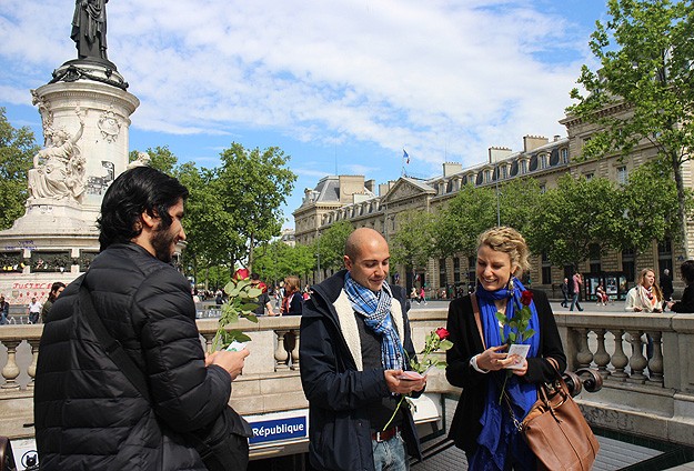 Paris'te "Ben Müslüman'ım" kampanyası
