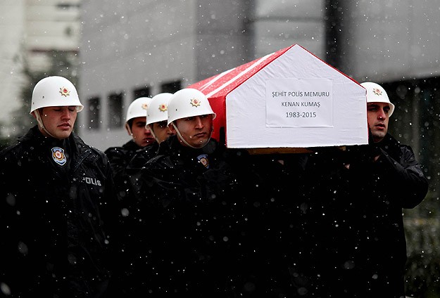 Şehit polis memuru Kumaş için tören düzenlendi
