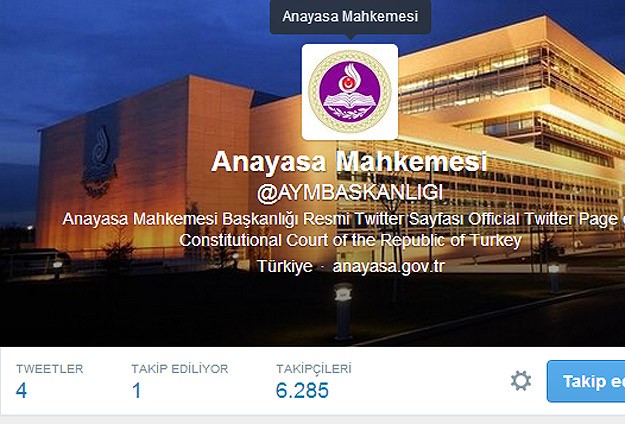 Anasaya Mahkemesi Twitter hesabı açtı