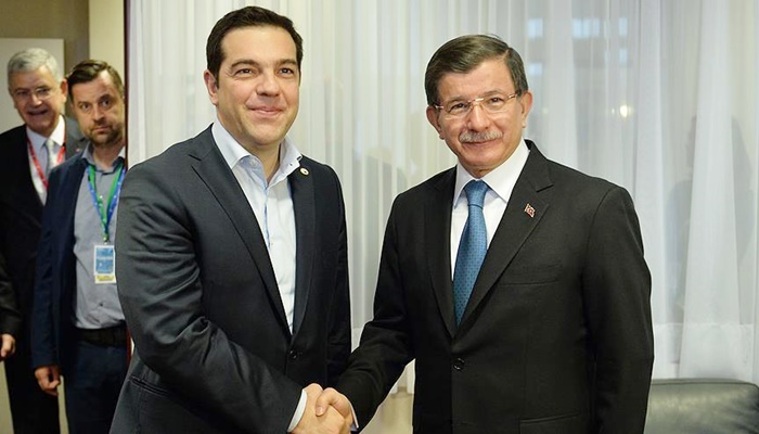 Başbakan Davutoğlu, Yunanistan Başbakanı Çipras ile görüştü