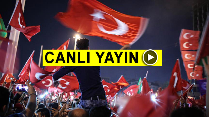 İstanbul'da Halk Demokrasi Nöbetinde - CANLI YAYIN