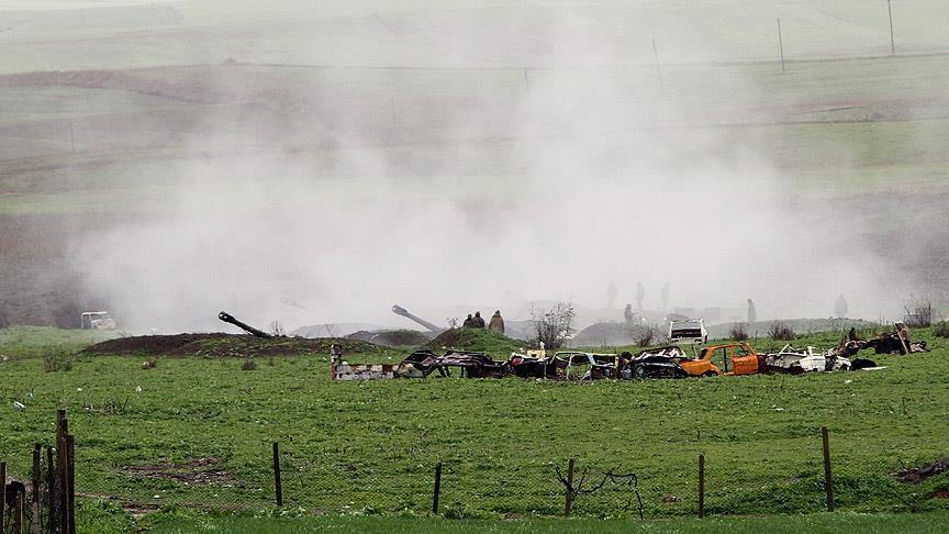 Ermenistan ordusu Azerbaycan'daki yerleşim birimlerini hedef aldı