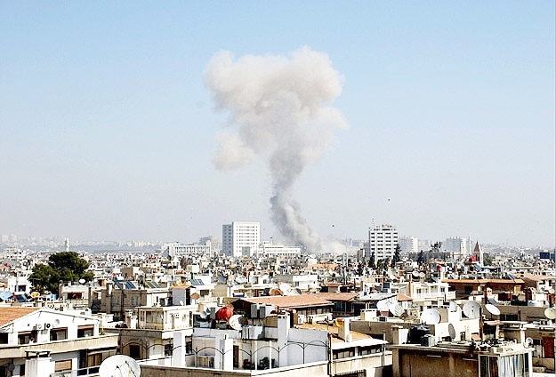 Şam'da okula havan topu: 12 ölü