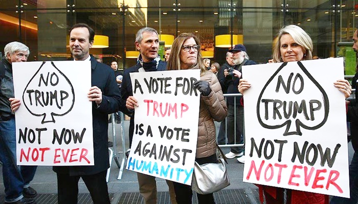 ABD'de Trump karşıtı gösteri