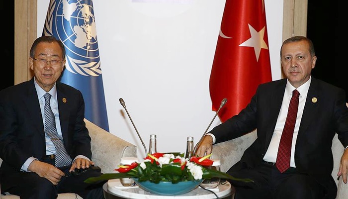Cumhurbaşkanı Erdoğan, BM Genel Sekreteri Ban ile görüştü