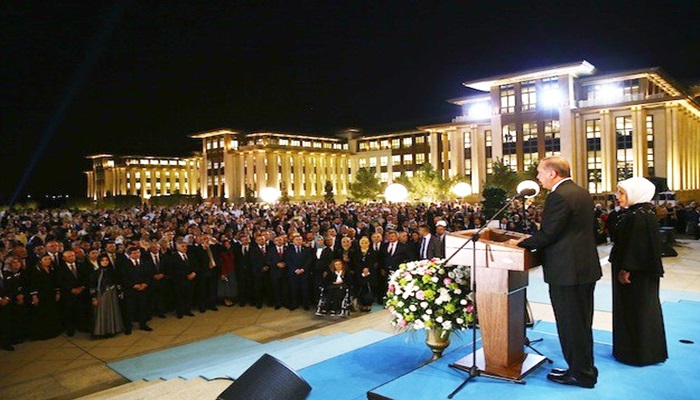 Cumhurbaşkanlığı Külliyesinde ilk resepsiyon