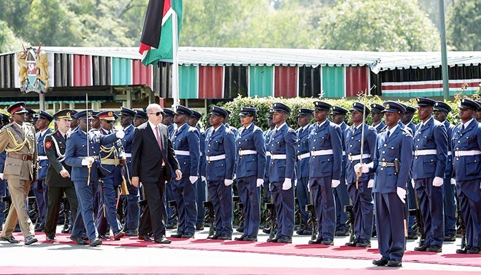 Cumhurbaşkanı Erdoğan Kenya'da resmi törenle karşılandı