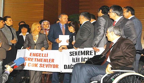 Engellilerden Erdoğan'a teşekkür ziyareti
