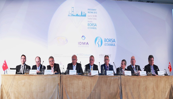 Dünya Elmas Borsaları Federasyonu Başkanları İstanbul'da Bir Araya Geldi