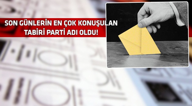 Yeni bir parti kuruluyor!