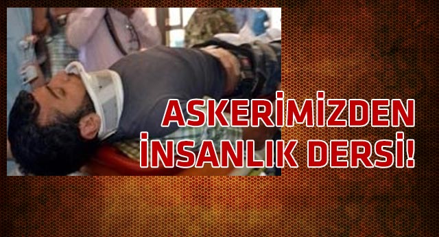 Yaralı PKK'lıya ilk müdahale Mehmetçik'ten
