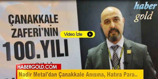Istanbul Jewelry Show'a Nadir Metal Damgası, "Çanakkale Ruhu"