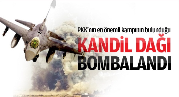 Savaş uçakları Kandil'i bombaladı