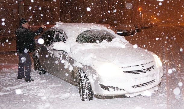 Erzurum güne karla merhaba dedi