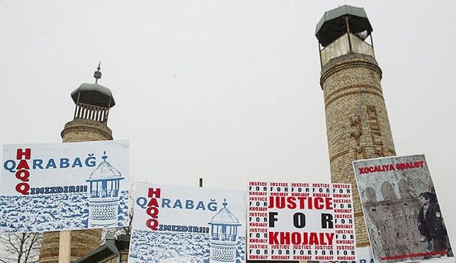 Karabağ'daki son ezan cephe hattında dinletildi