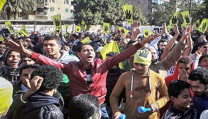 İhvan terör örgütü kararına cuma protestosu