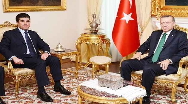 Erdoğan, IKBY Başbakanı Barzani'yi kabul etti