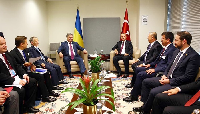 Erdoğan Ukrayna Cumhurbaşkanı Poroşenko ile görüştü