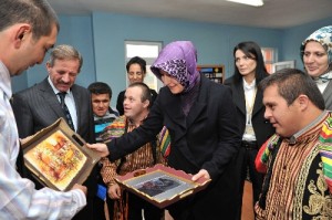 Hayrunnisa Gül, Çankırı'da engelli çocuklarla biraraya geldi