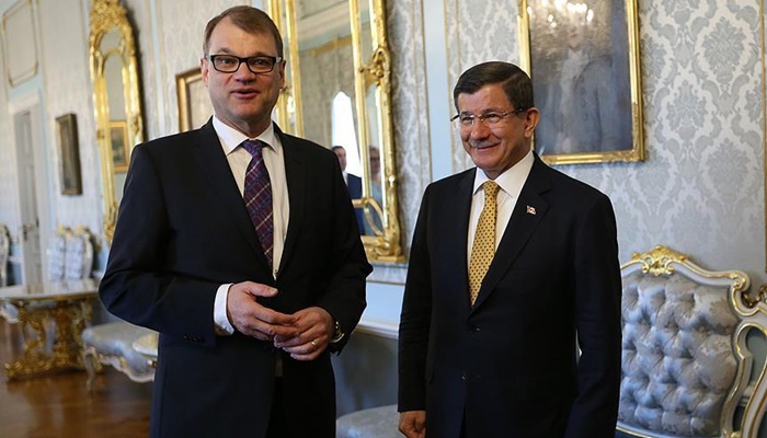 Başbakan Davutoğlu Finlandiya Başbakanı Spila ile görüştü