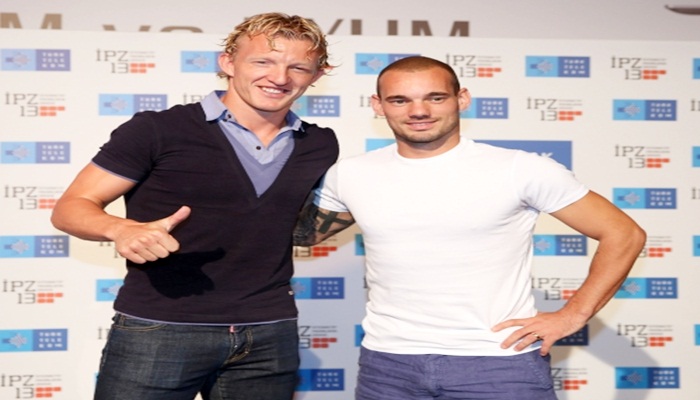 Hollandalı yıldızlar Kuyt ve Sneijder'den lig ve Avrupa yorumu
