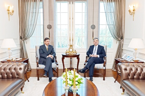 Slovenya Cumhurbaşkanı Pahor, Çankaya Köşkü'nde
