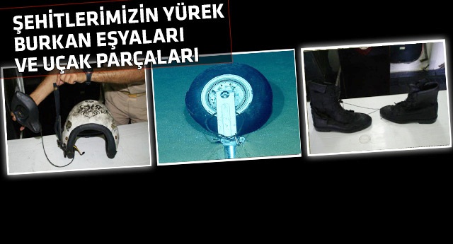 İşte Uçağımızın Bulunan Parçaları