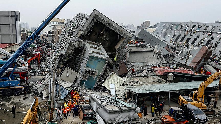 Tayvan'da 6,4 büyüklüğünde deprem: 5 ölü, 155 yaralı
