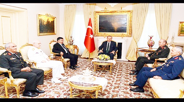 Komutanlardan Erdoğan'a veda