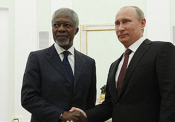 Putin'den Annan'a destek