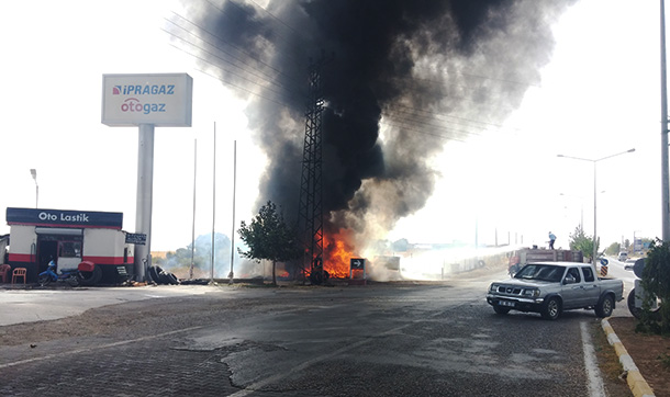 Petrol istasyonu felaketin eşiğinden döndü