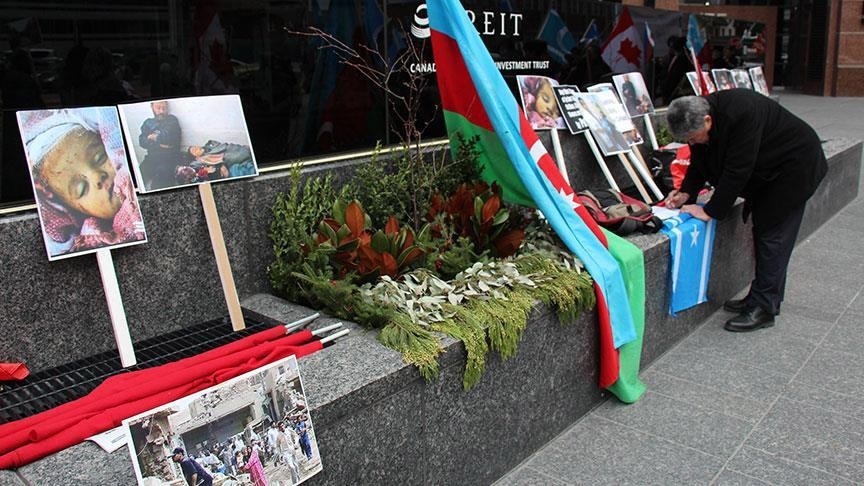 Esed ve Rus güçlerini Türkmenler Toronto'da protesto etti
