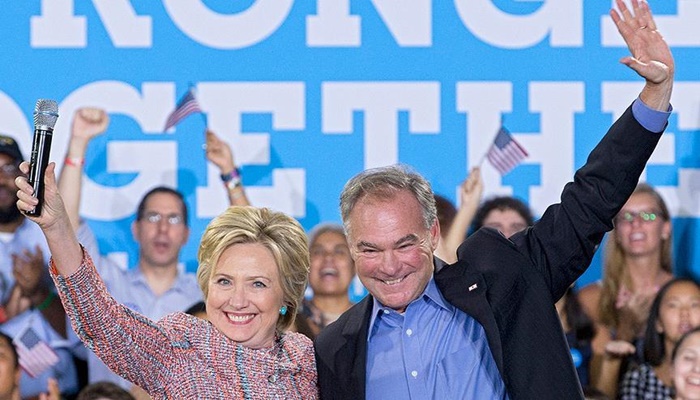 Clinton'ın başkan yardımcısı adayı Kaine