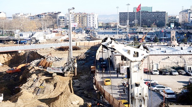 Taksim'de doğalgaz bulundu
