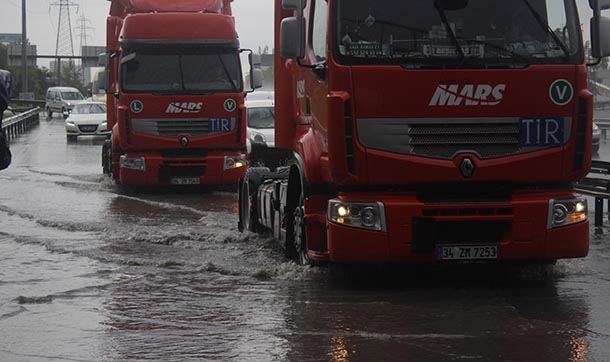 İstanbul'da şiddetli yağmur
